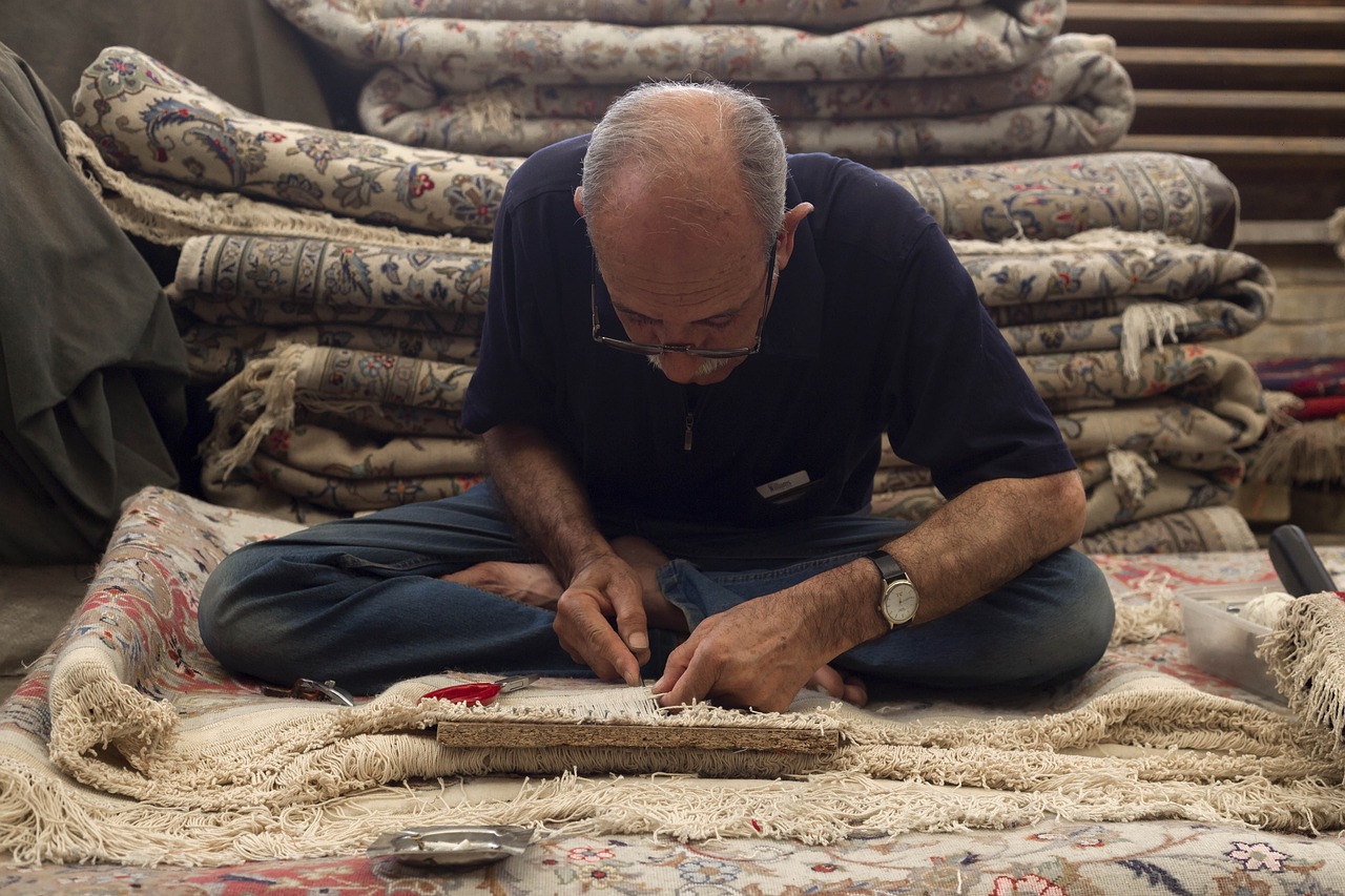 Handmade carpet repair